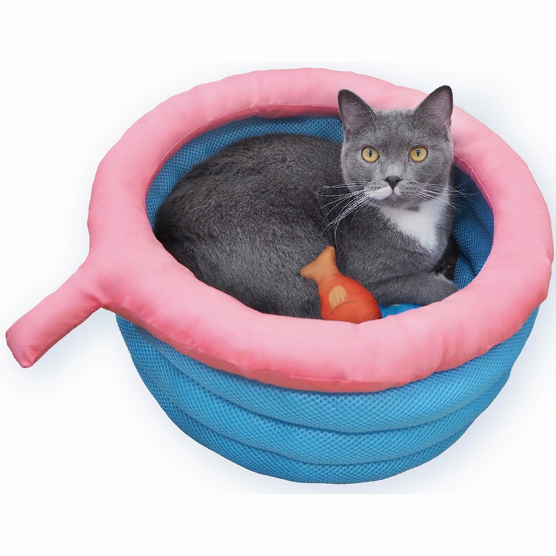 猫のベッド】夏のクール猫用品 ひんやり遊べるサマーベッド わくわく